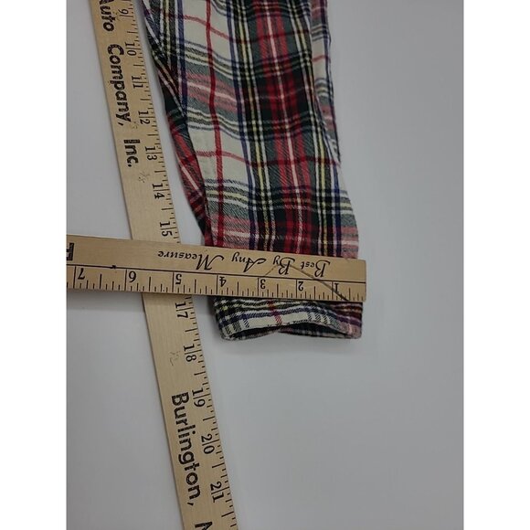 L.L. Bean Relaxed Fit Plaid Button Up Women's Size Large Soft Flannel - Picture 5 of 6